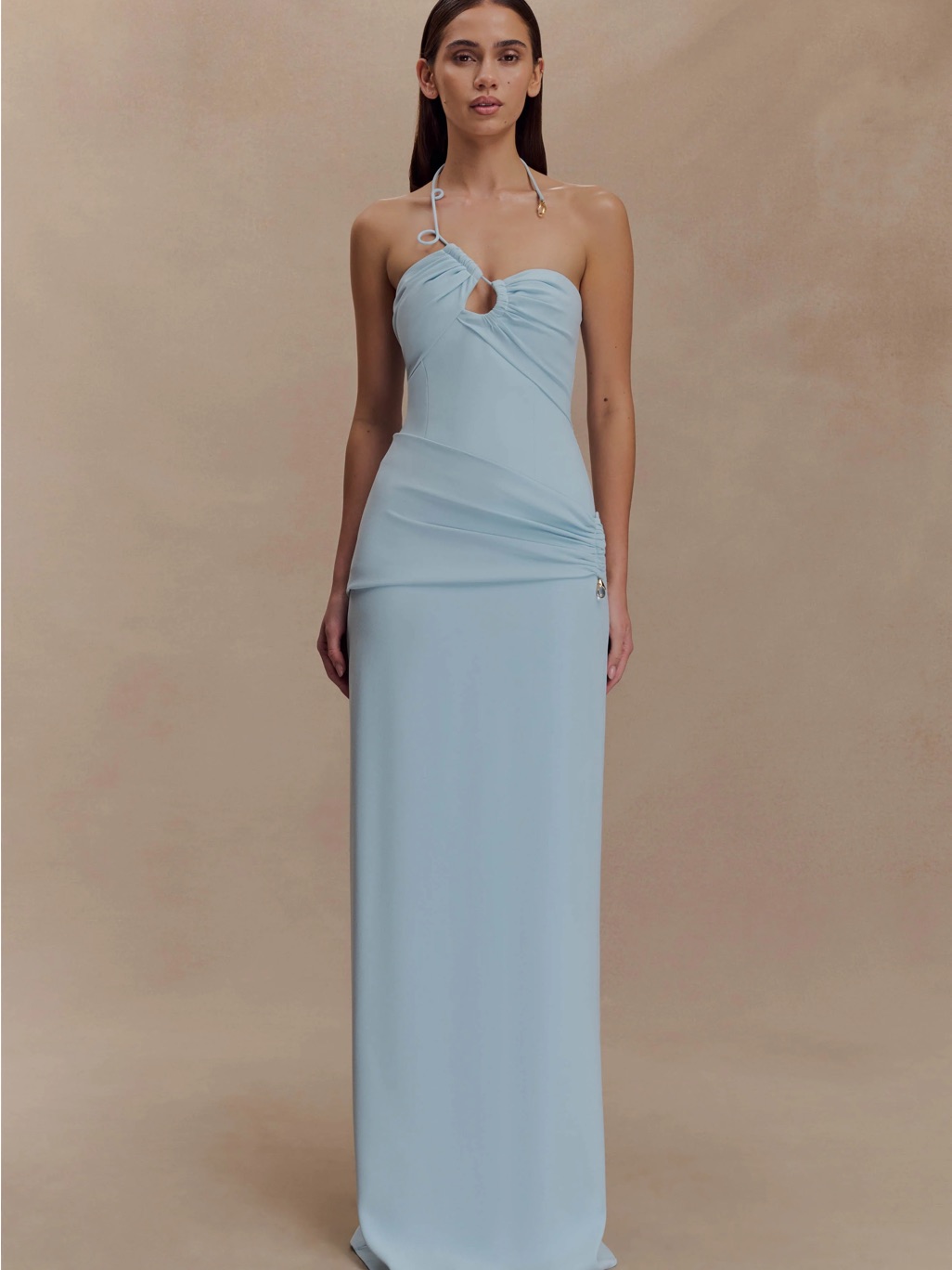 Nwt Lalia Teardrop Maxi Dress - Powder Blue